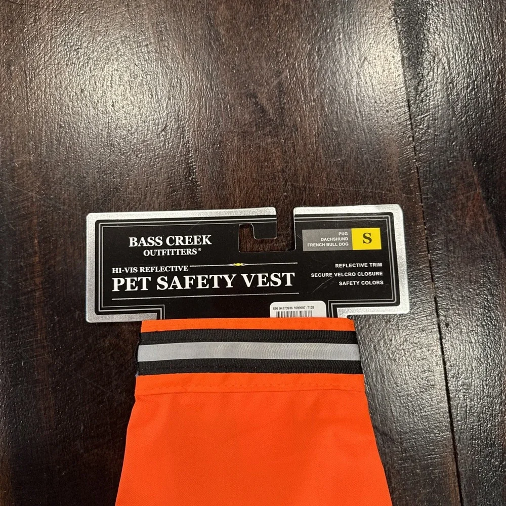Bass Creek Outfitters Hi-Vis Reflective pet safety vest small‎